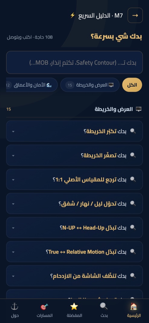 الدليل السريع